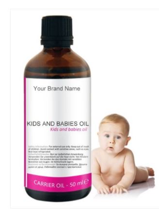 Baby carrier oil 100% natural product private label